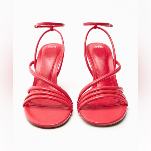 heeled spiral sandals zara